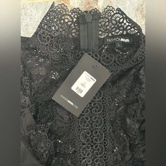 Fashion Nova Black Trousers Jumpsuit - Picture 9 of 16